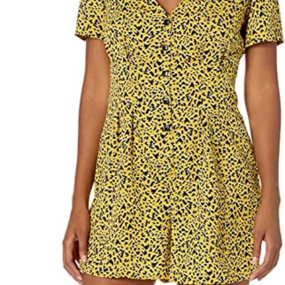 BCBGeneration Animal Print Romper size: XS